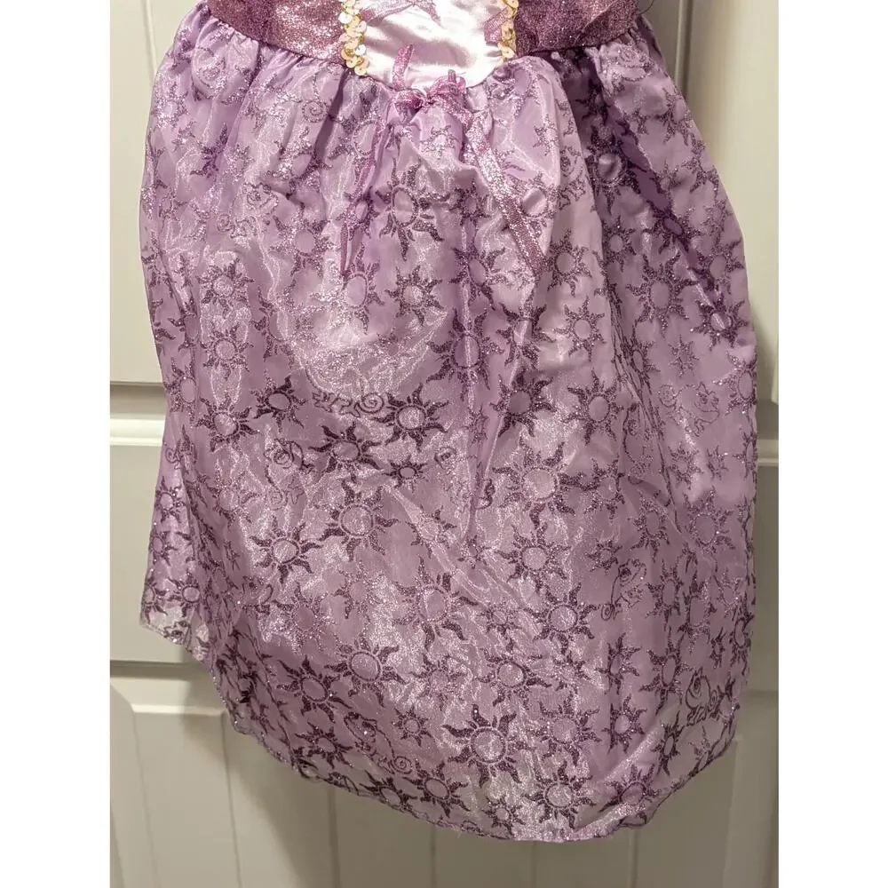 Girls Disney Rapunzel Fantasy Princess Costume Size 4-6x Halloween Dress Up - Picture 2 of 6